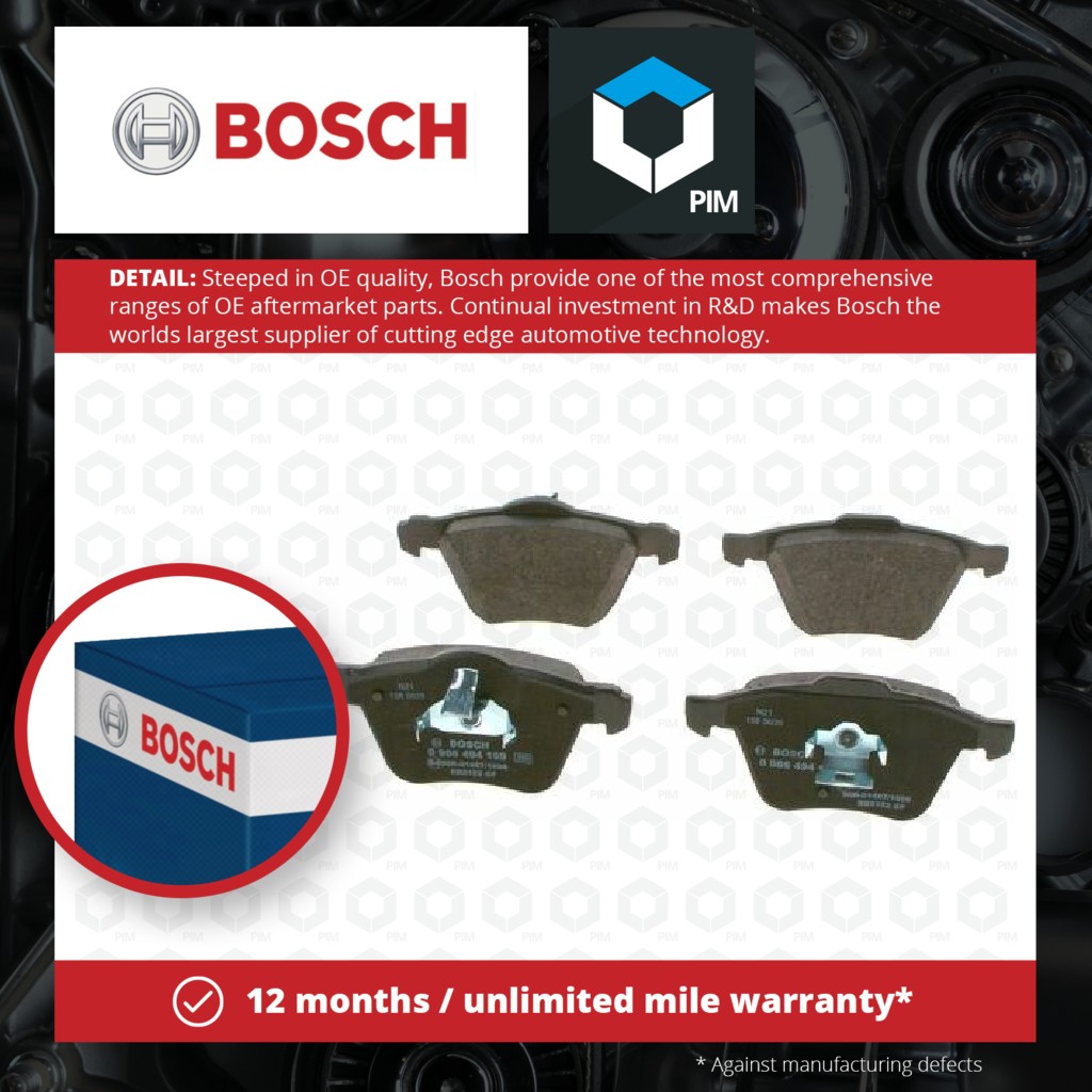 Bosch Brake Pads Set Front 0986494159 [PM289410]
