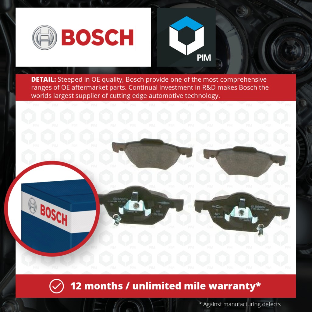 Bosch Brake Pads Set Front 0986494135 [PM289406]