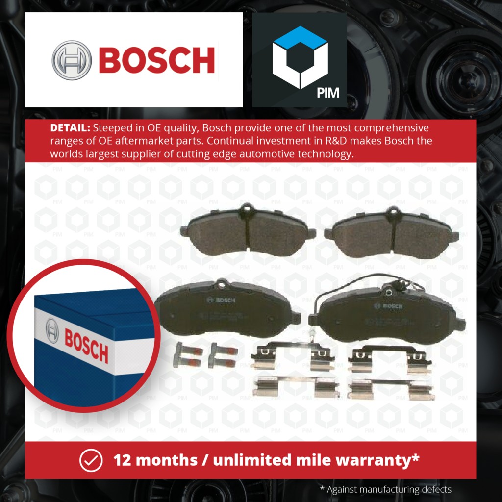 Bosch Brake Pads Set Front 0986494163 [PM289405]