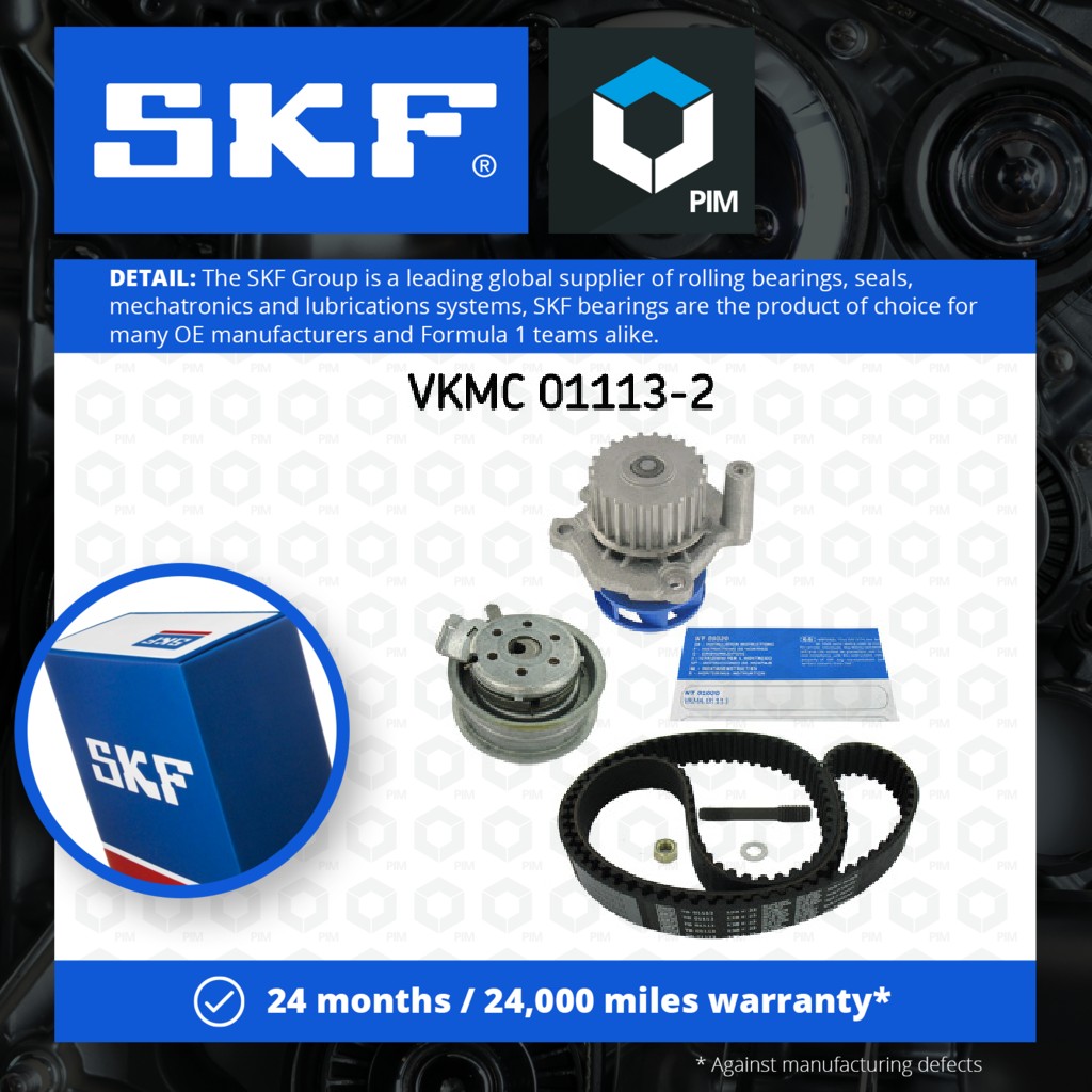 SKF Timing Belt & Water Pump Kit VKMC01113-2 [PM289231]