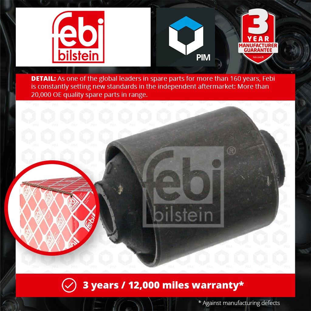 Febi Wishbone / Control / Trailing Arm Bush Left or Right 05217 [PM288696]