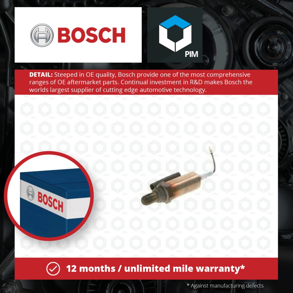 Bosch Lambda Sensor 0258986501 [PM287930]