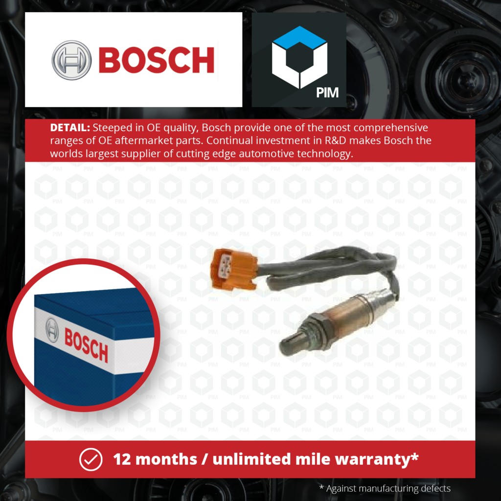 Bosch Lambda Sensor Pre Cat 0258005184 [PM287916]