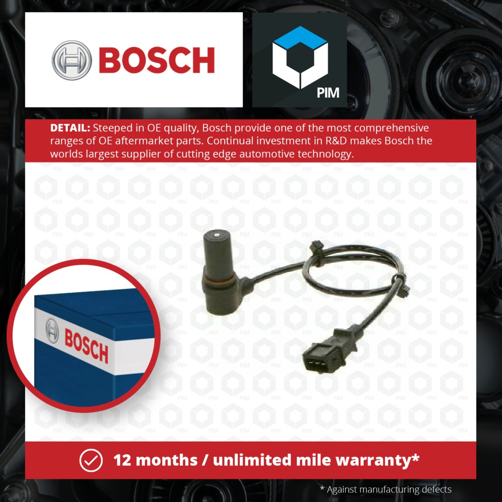 Bosch RPM / Crankshaft Sensor 0281002138 [PM286710]