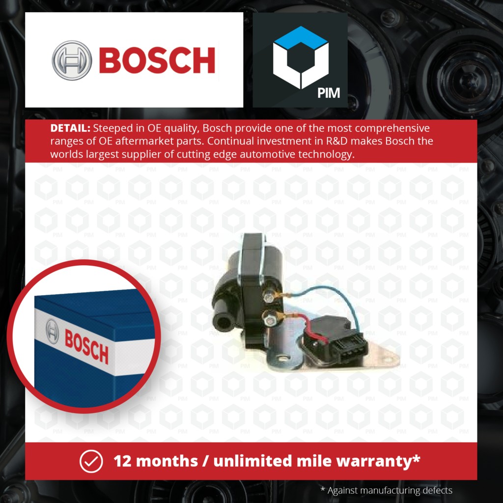 Bosch Ignition Coil 0221601012 [PM285598]