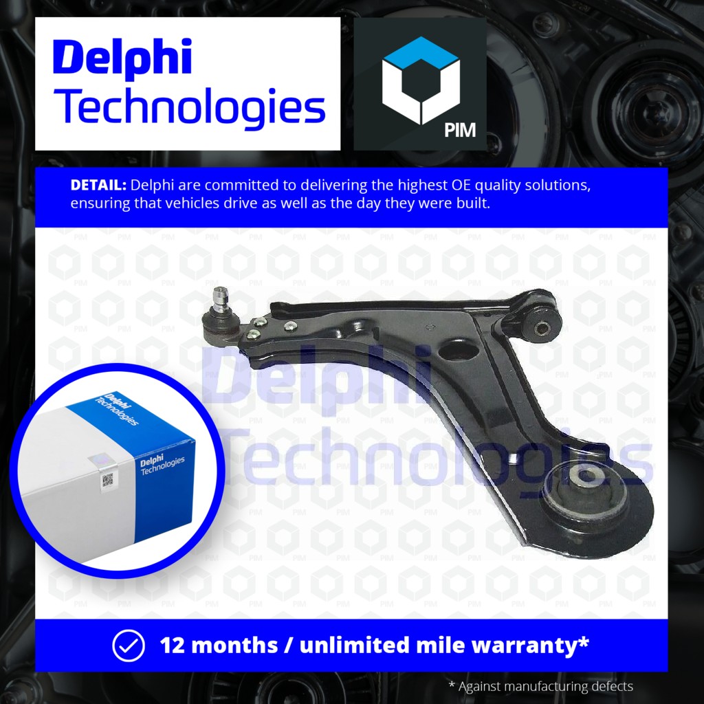 Delphi Wishbone / Suspension Arm Lower, Left TC1509 [PM284816]