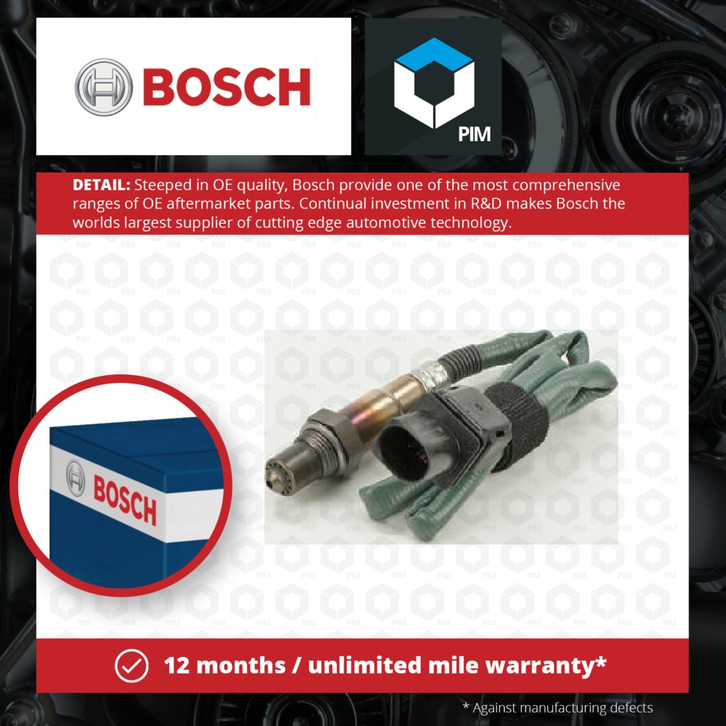 Bosch Lambda Sensor 0258017018 [PM284731]