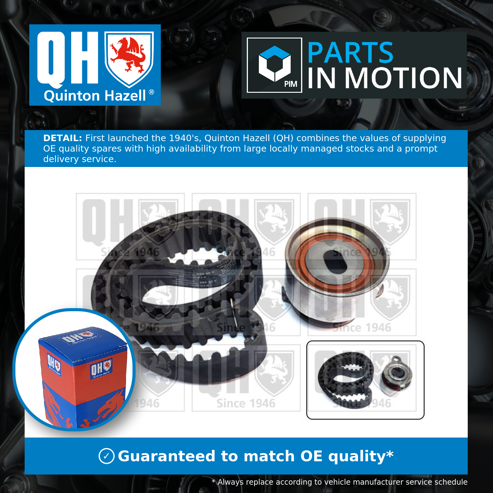 Quinton Hazell Timing Belt Kit QBK393 [PM276652]