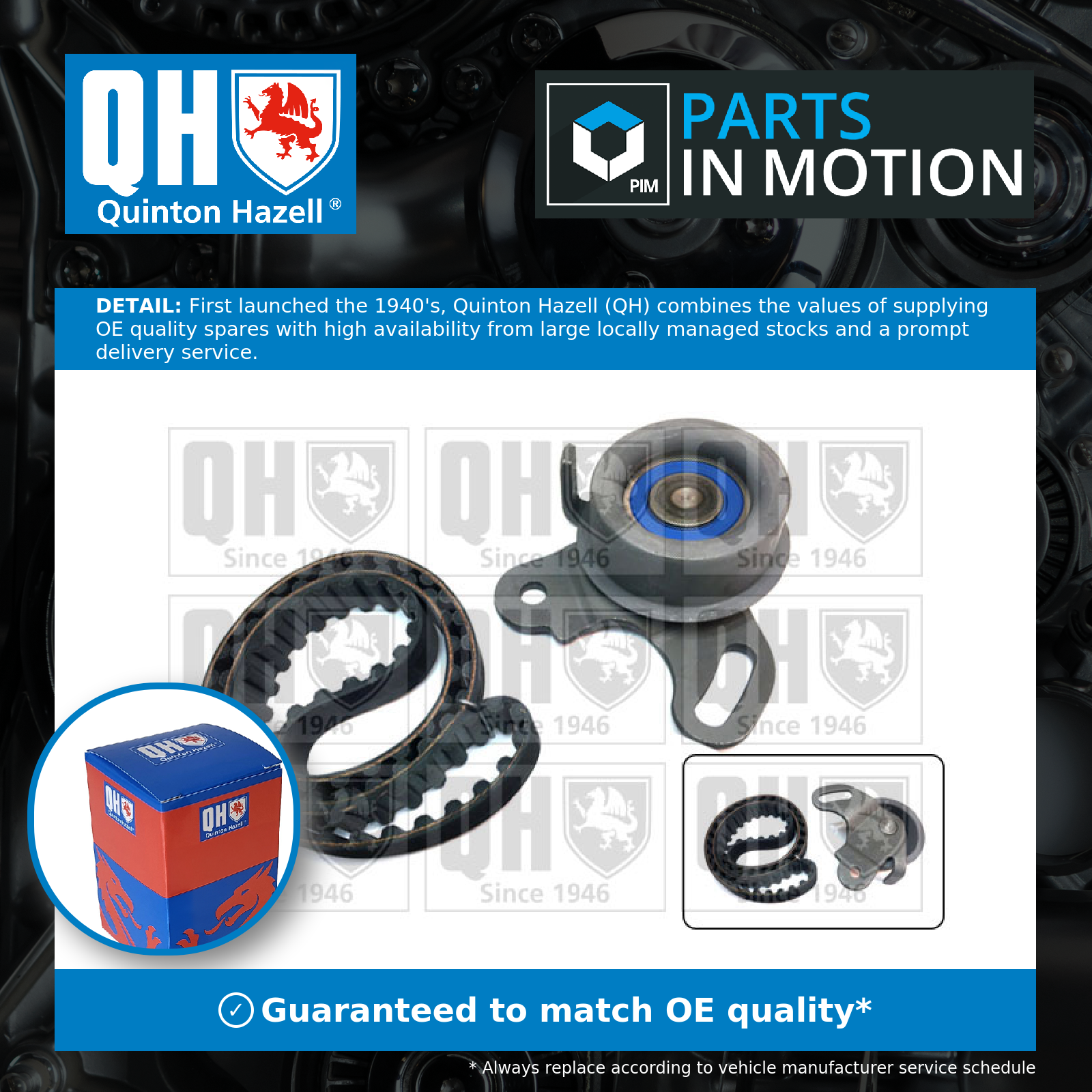 Quinton Hazell Timing Belt Kit QBK421 [PM276594]