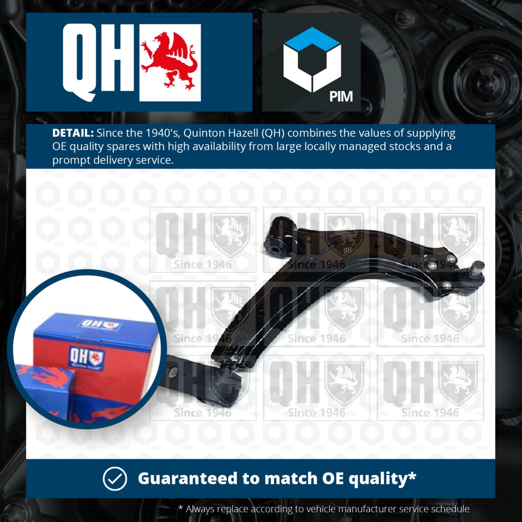 Quinton Hazell Wishbone / Suspension Arm QSA1906S [PM273313]