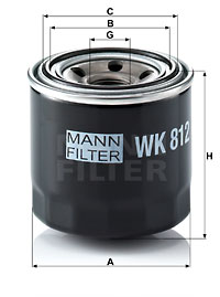 Mann Fuel Filter WK812 [PM272456]