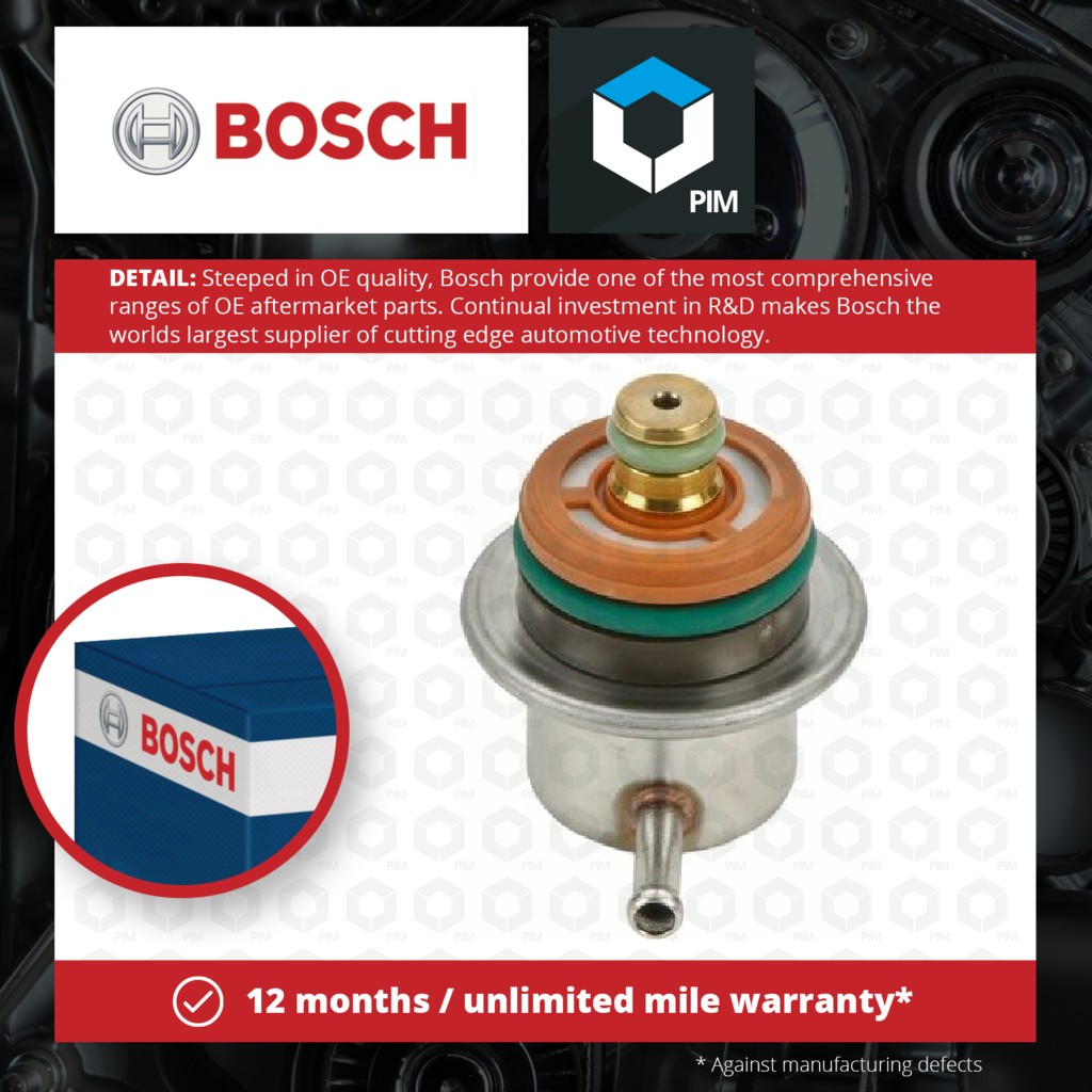 Bosch Fuel Pressure regulator 0280160575 [PM272067]