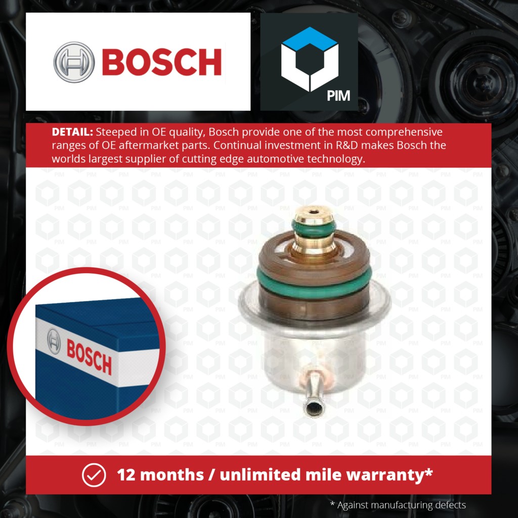 Bosch Fuel Pressure regulator 0280160557 [PM272065]