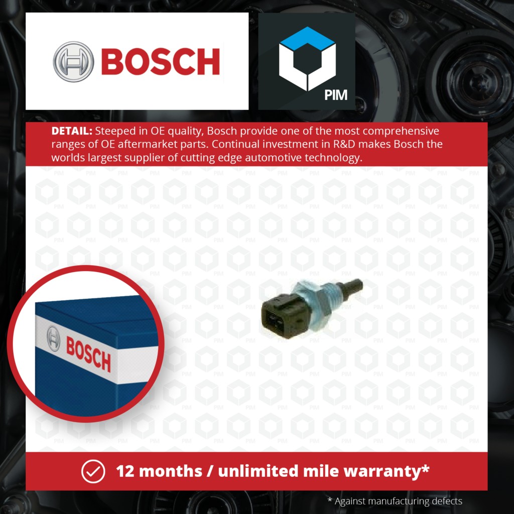 Bosch Air Intake Temperature Sensor 0280130039 [PM271956]