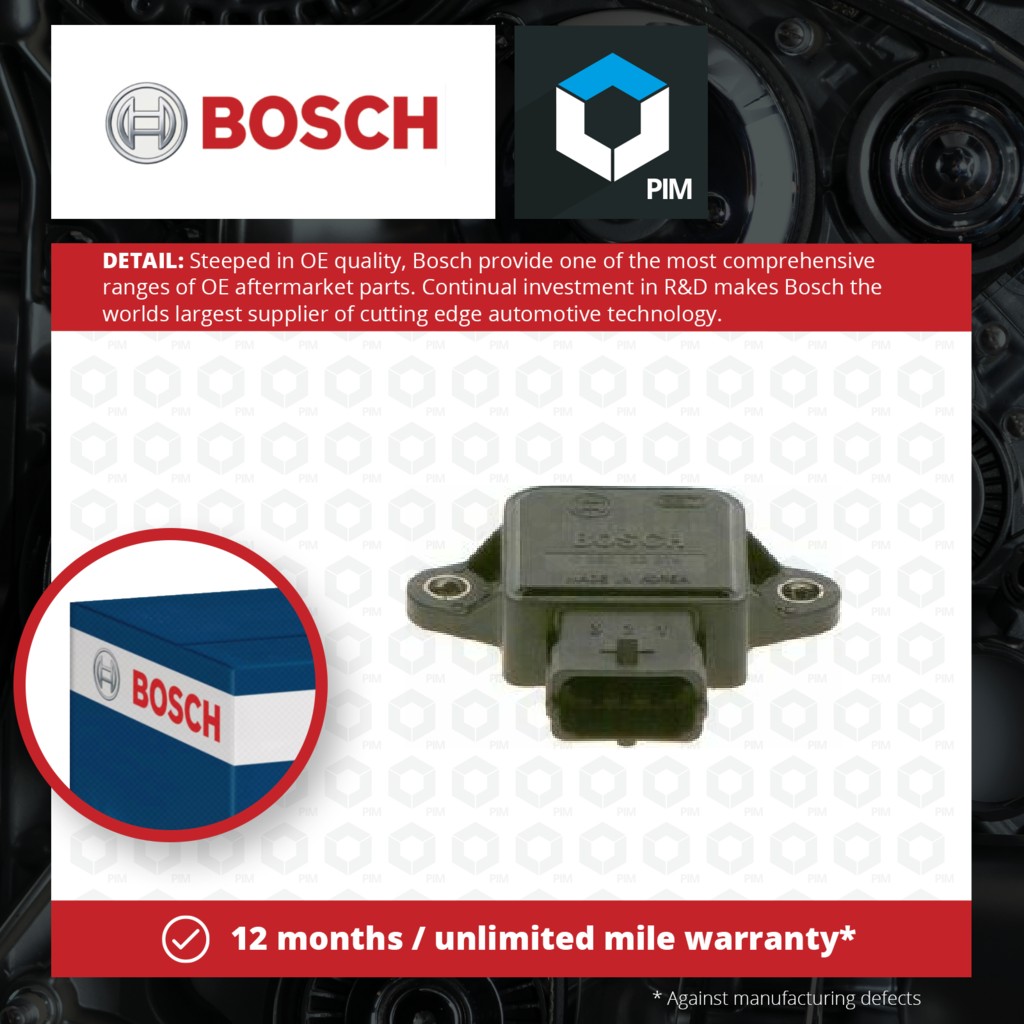 Bosch Accelerator Throttle Position Sensor 0280122014 [PM271954]
