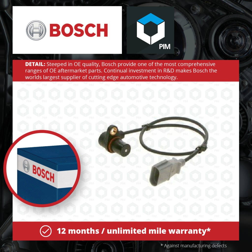 Bosch RPM / Crankshaft Sensor 0261210147 [PM271928]