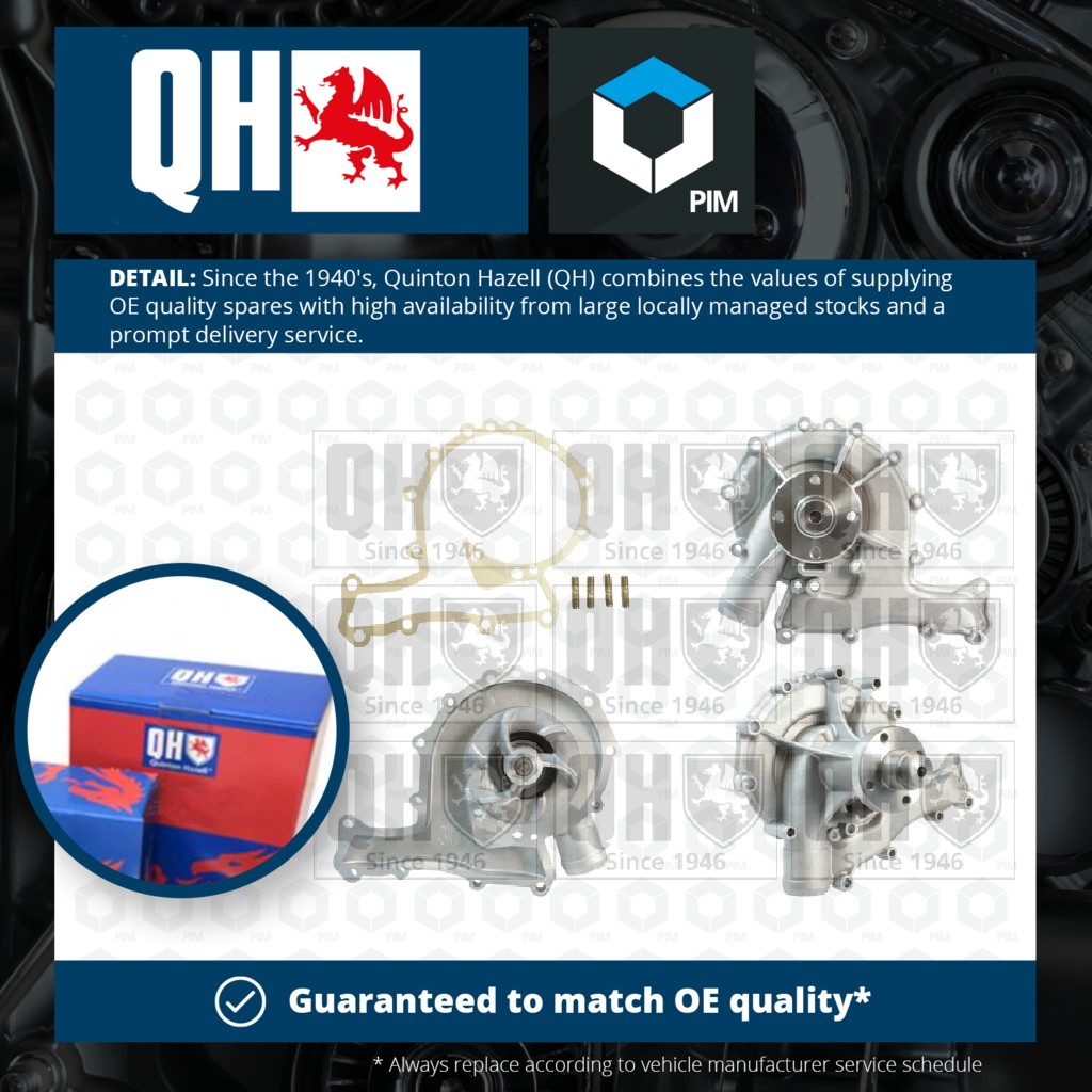 Quinton Hazell Water Pump QCP2586 [PM270722]