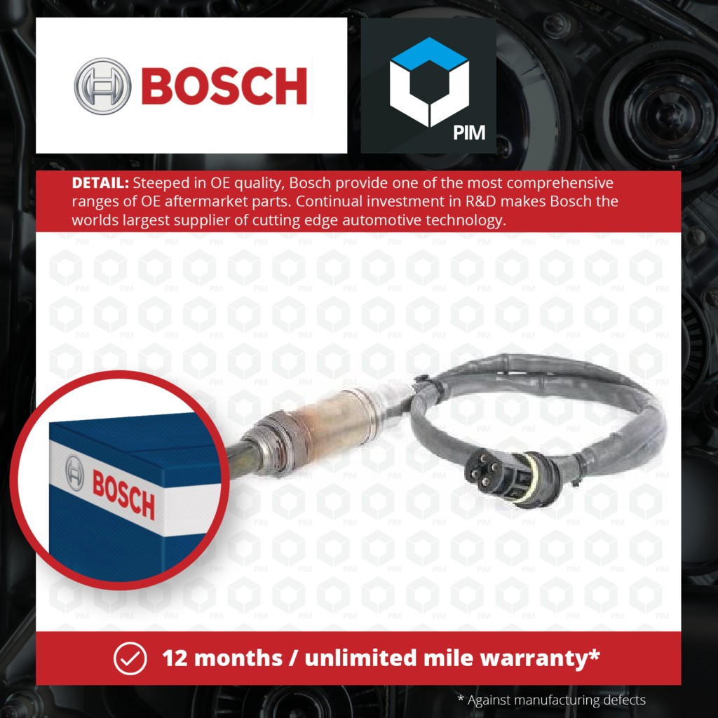 Bosch Lambda Sensor Pre Cat 0258003810 [PM269758]