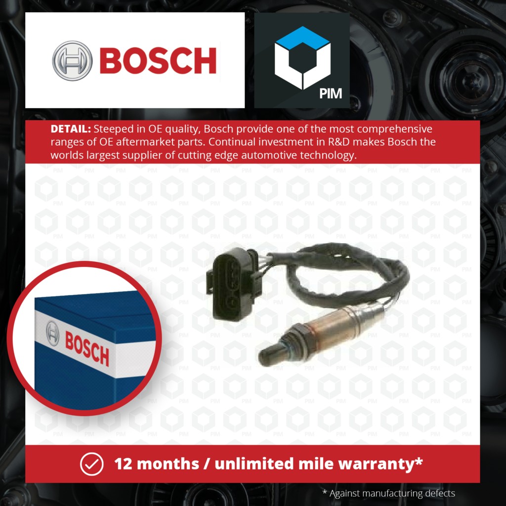 Bosch Lambda Sensor Pre Cat 0258003759 [PM269750]