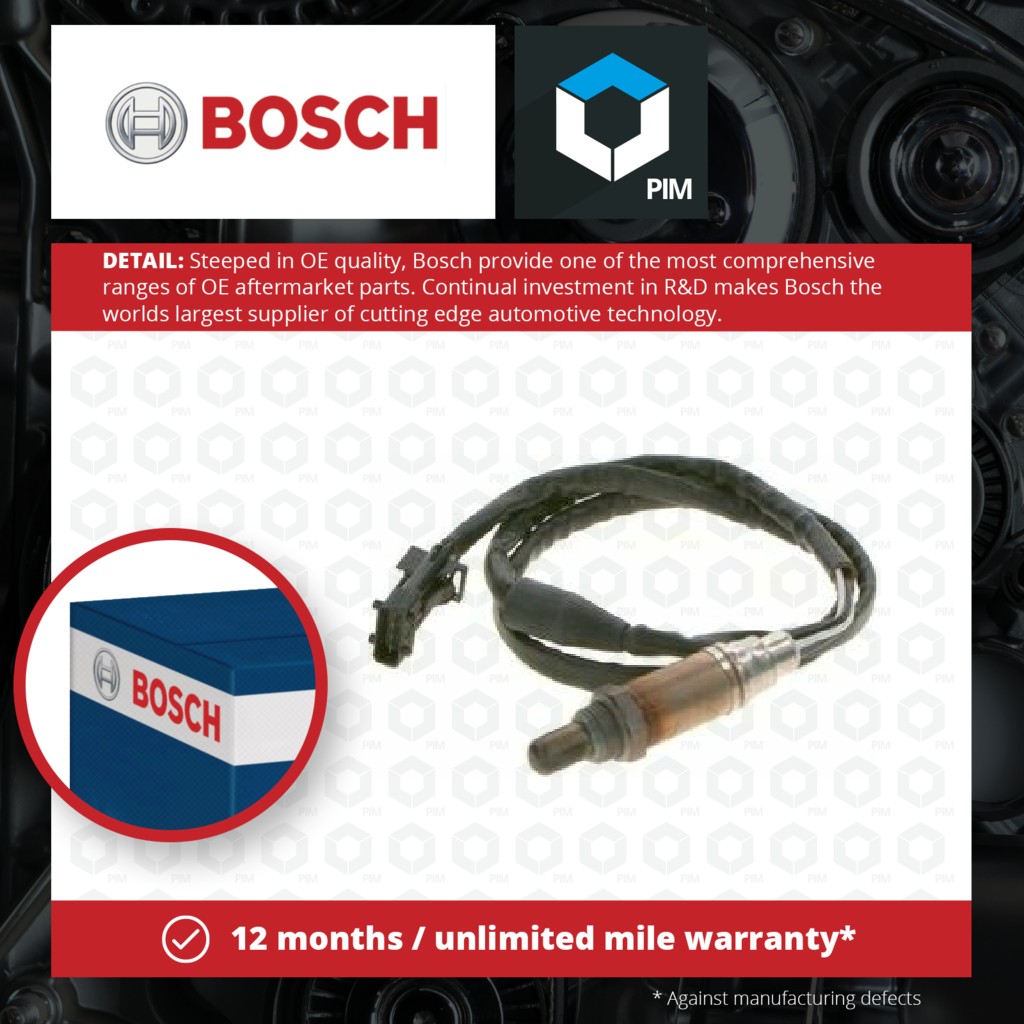 Bosch Lambda Sensor Pre Cat 0258986601 [PM269734]