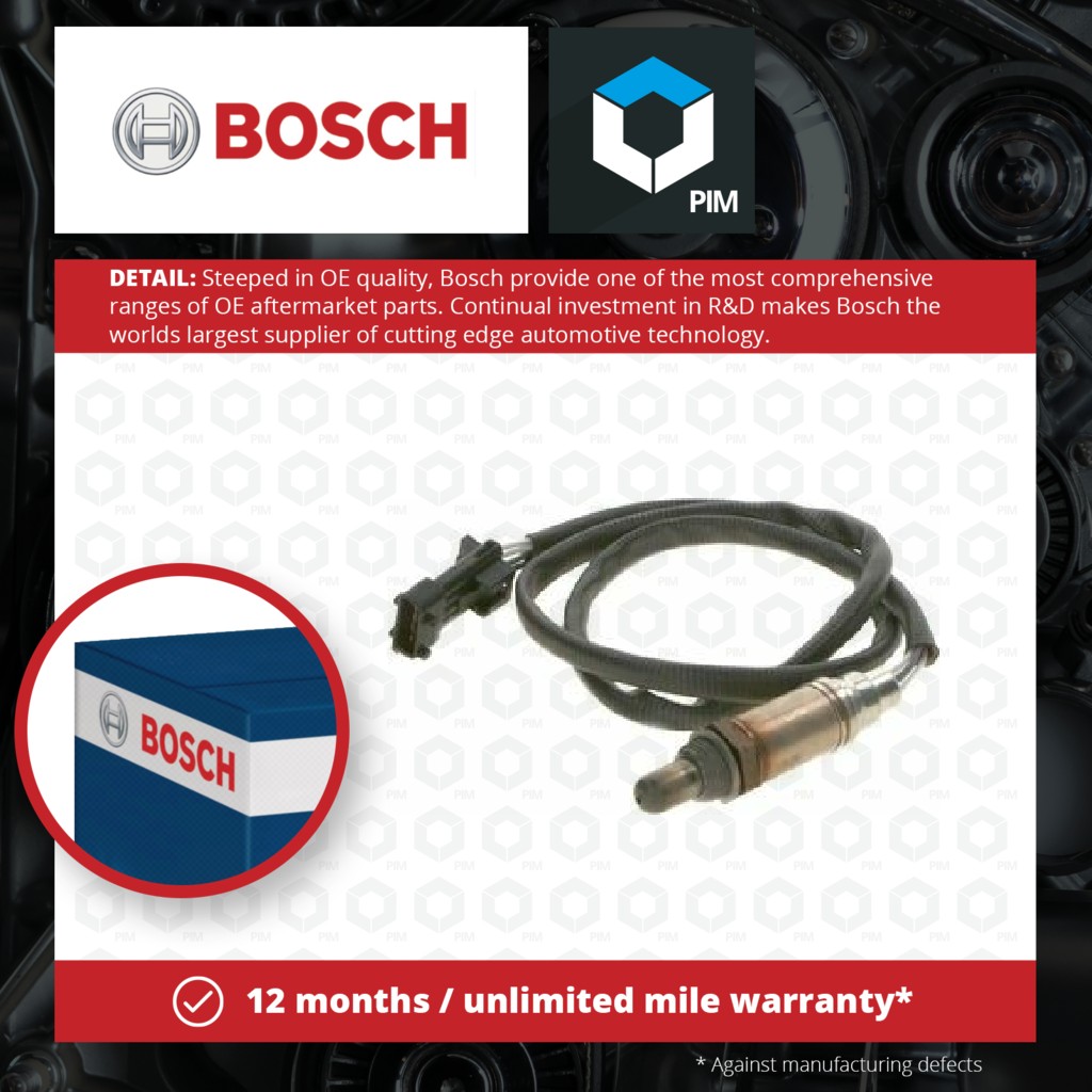 Bosch Lambda Sensor Pre Cat 0258003369 [PM269676]