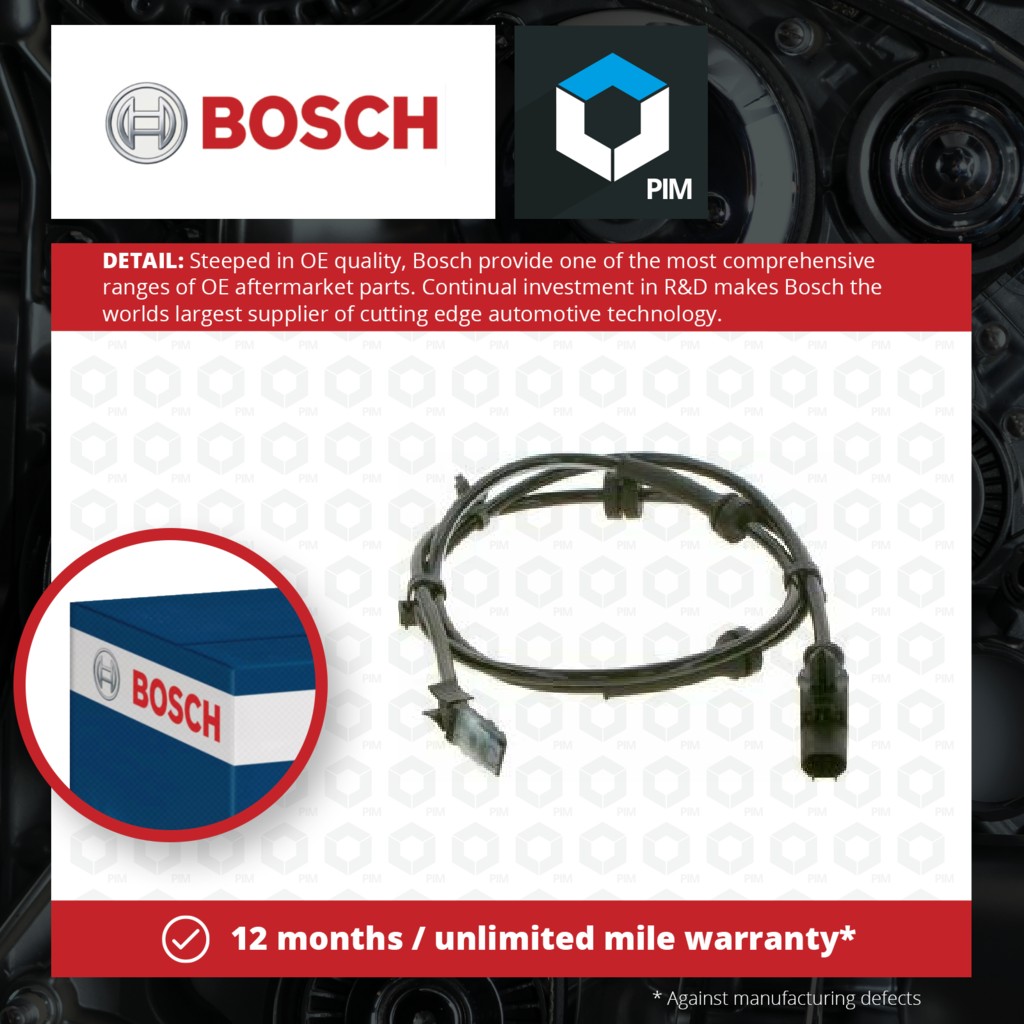 Bosch ABS Sensor Front 0265007537 [PM268432]