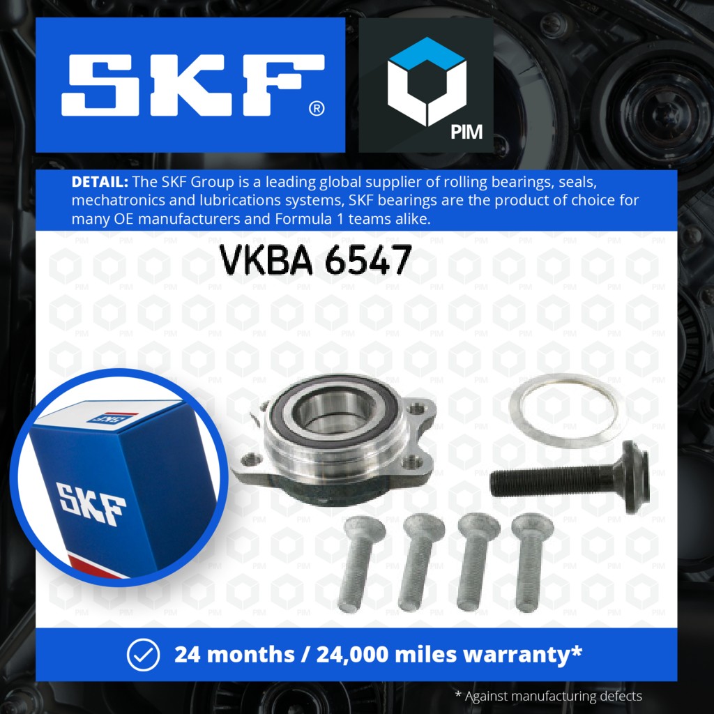 SKF Wheel Bearing Kit Front VKBA6547 [PM268430]