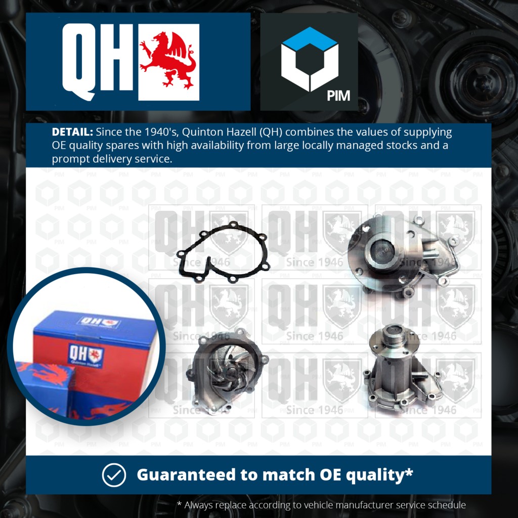 Quinton Hazell Water Pump QCP3170 [PM267535]
