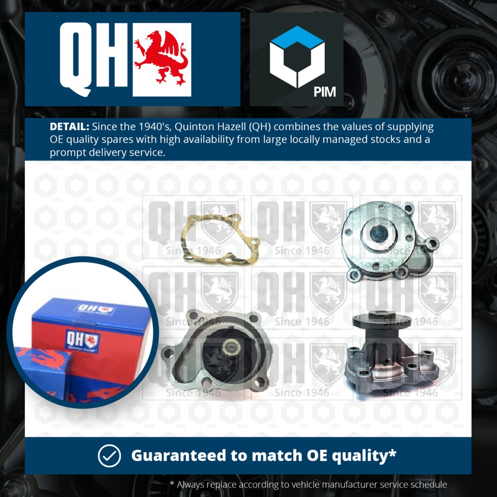 Quinton Hazell Water Pump QCP2686 [PM267521]