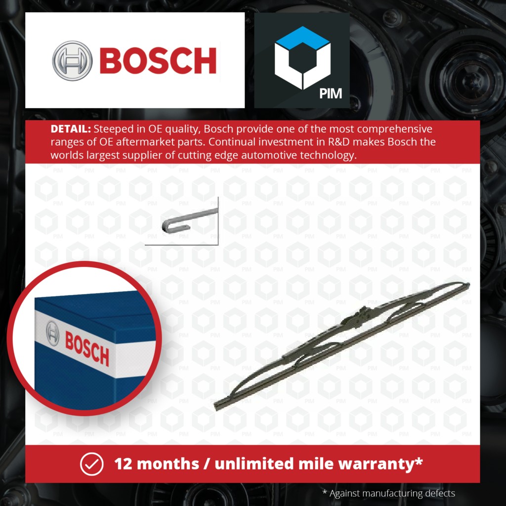 2x Bosch Wiper Blade SP20 3397004364 [PM265781]