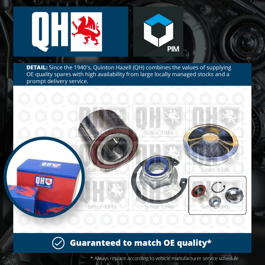 Quinton Hazell Wheel Bearing Kit Rear QWB1088 [PM265023]