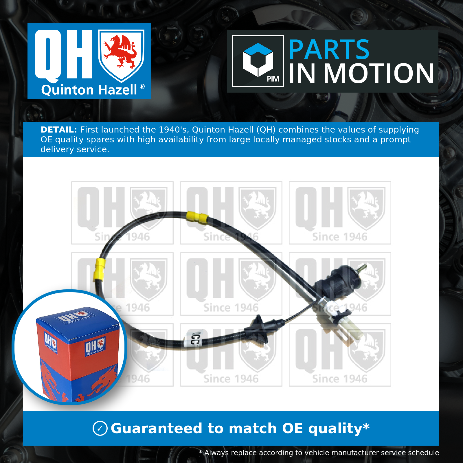 Quinton Hazell Clutch Cable QCC1550 [PM264728]