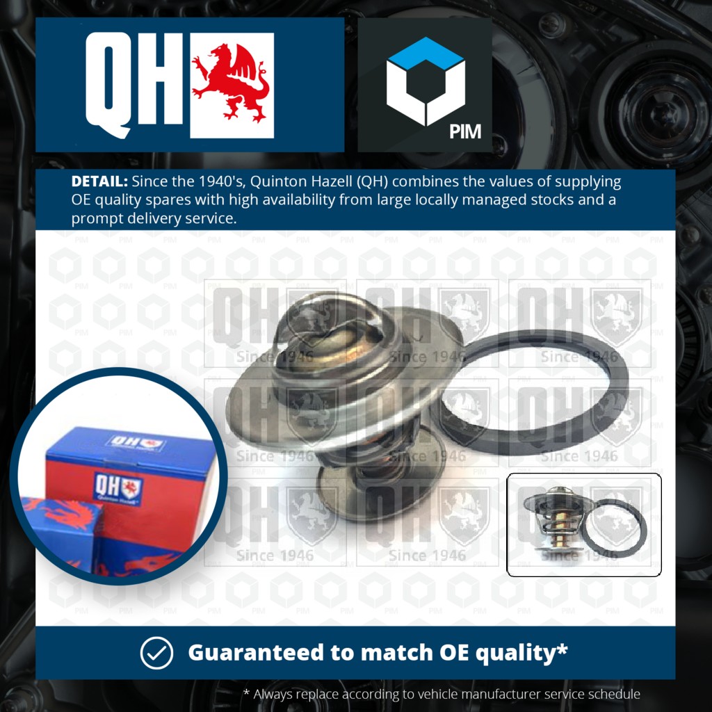 Quinton Hazell Coolant Thermostat QTH135K [PM261432]