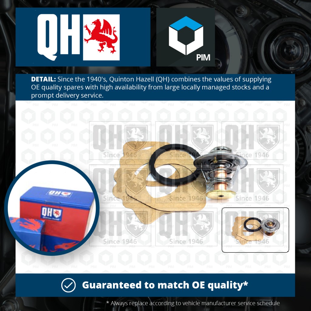 Quinton Hazell Coolant Thermostat QTH117K [PM261430]