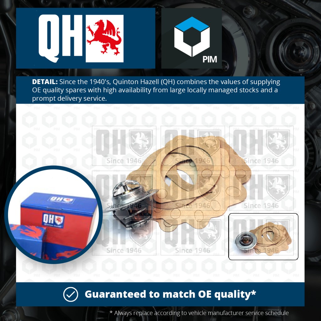 Quinton Hazell Coolant Thermostat QTH100K [PM260949]