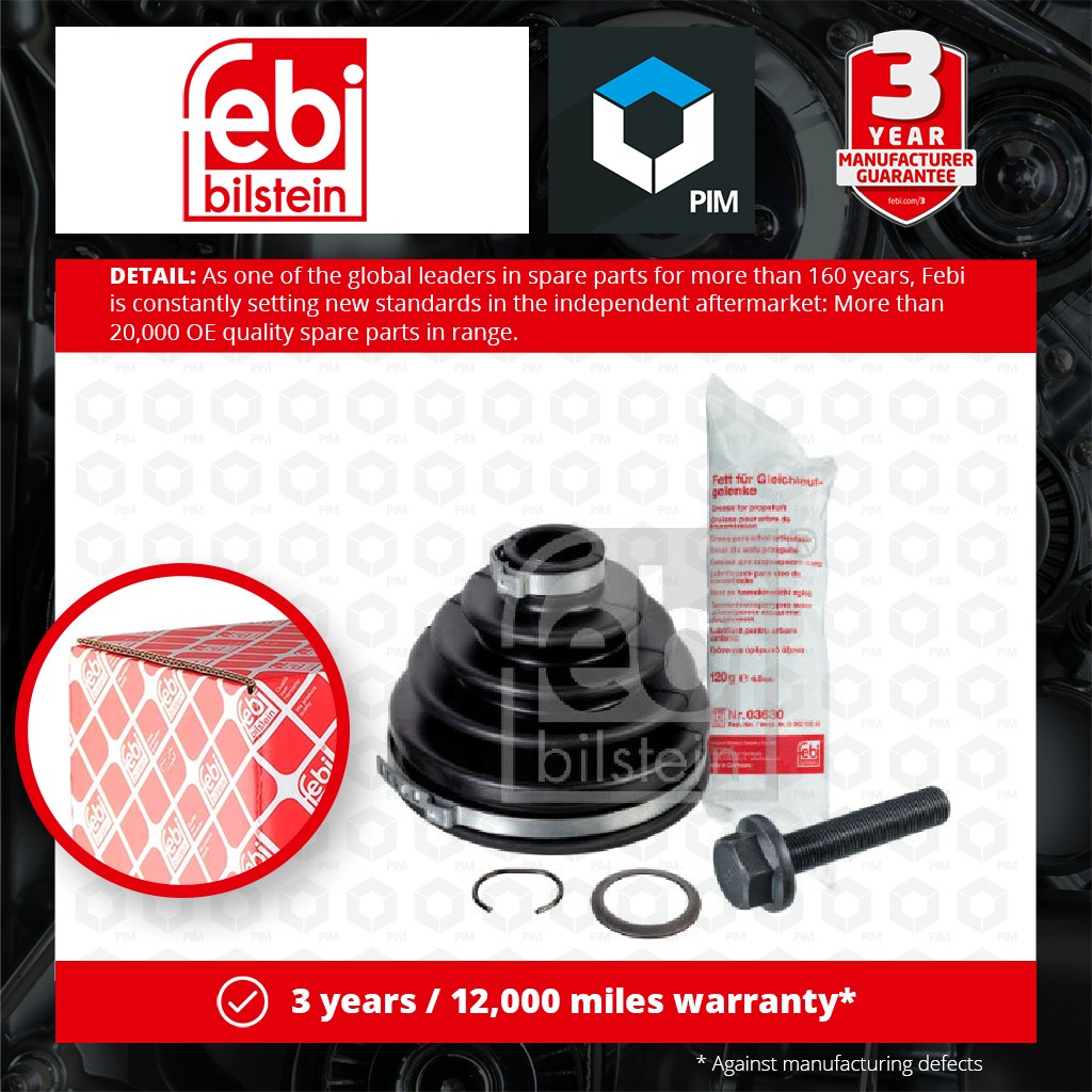 Febi CV Joint Boot Front Outer 01171 [PM259955]
