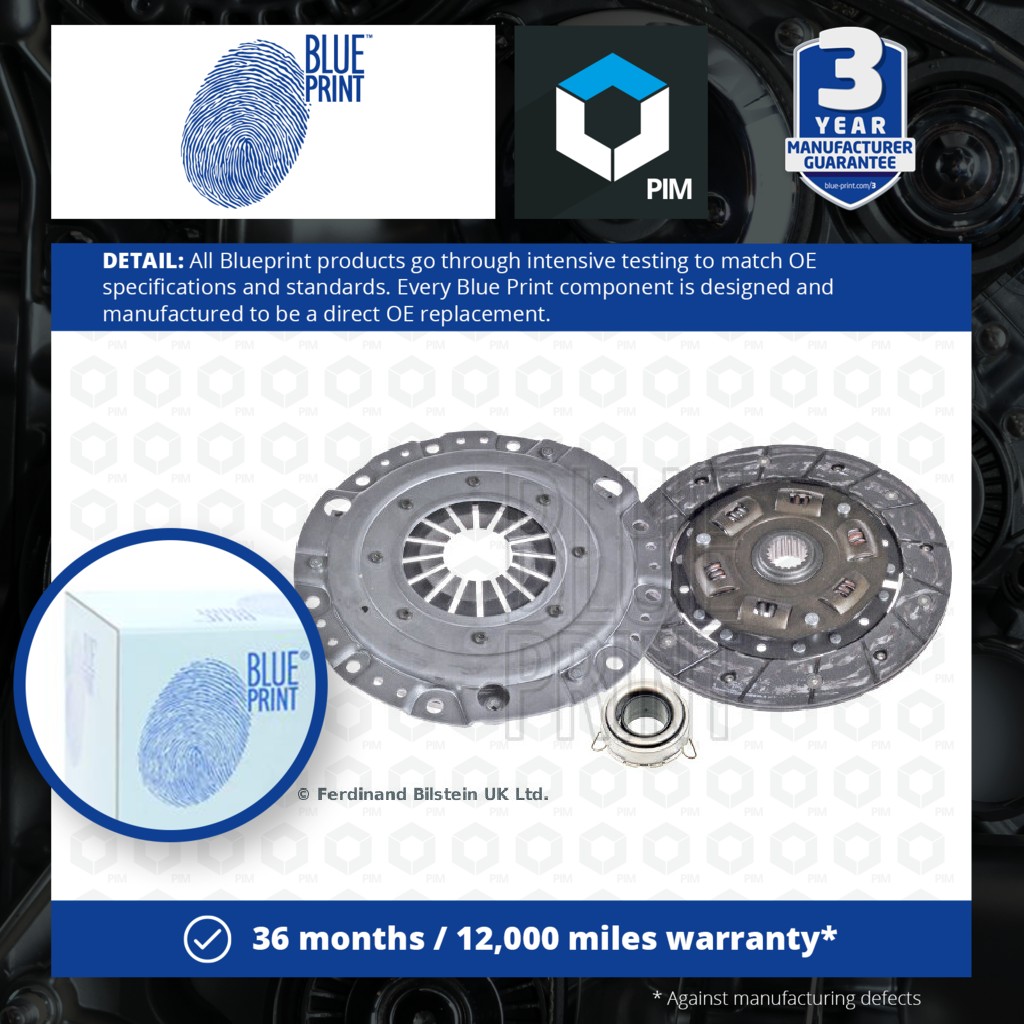 Blue Print Clutch Kit 3pc (Cover+Plate+Releaser) ADD63032 [PM259906]