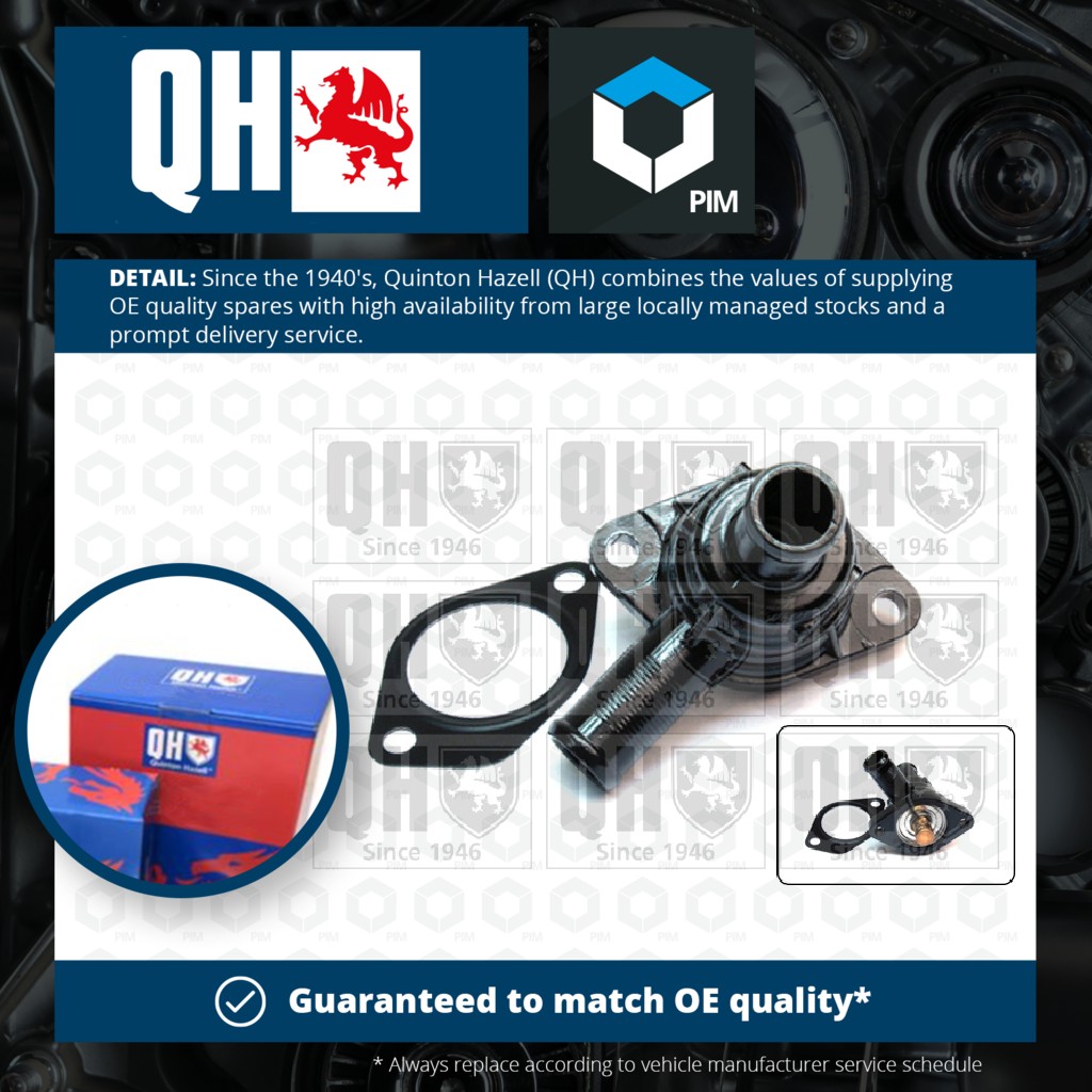 Quinton Hazell Coolant Thermostat QTH406K [PM256626]