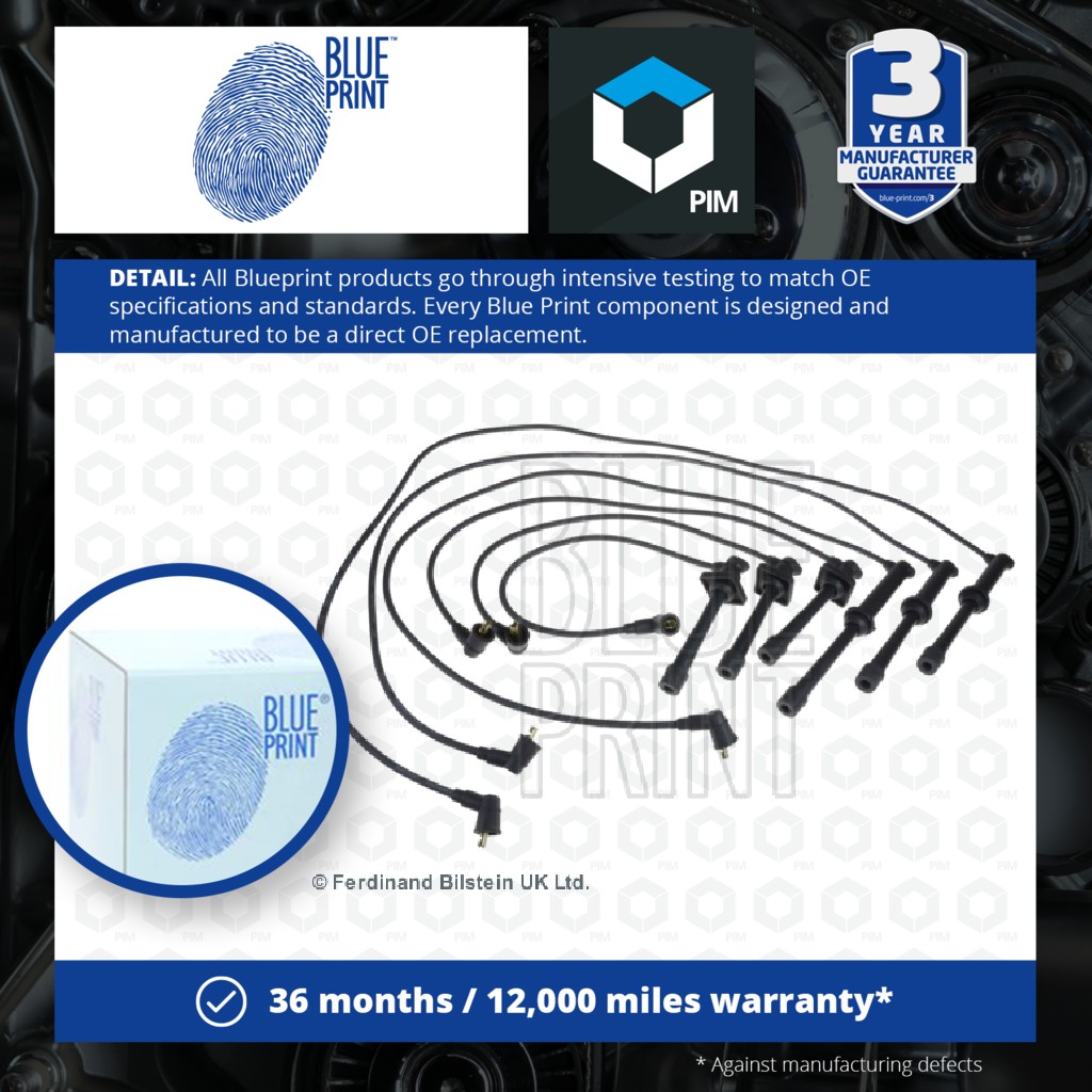 Blue Print HT Leads Ignition Cables Set ADM51610 [PM255877]