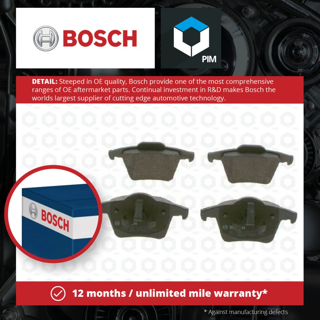 Bosch Brake Pads Set Rear 0986494102 [PM255715]