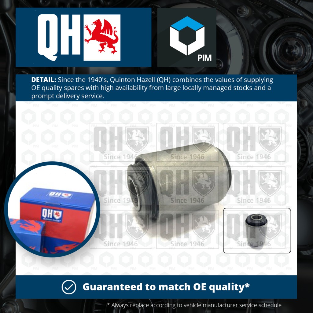 Quinton Hazell Wishbone / Control / Trailing Arm Bush EMS2186 [PM254291]