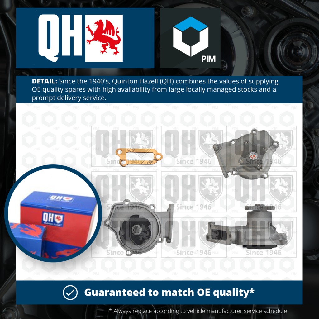 Quinton Hazell Water Pump QCP2882 [PM253338]
