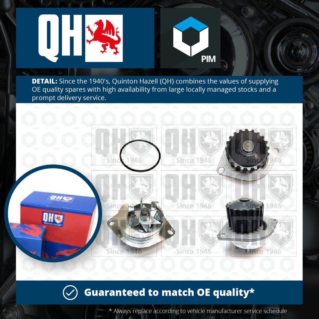 Quinton Hazell Water Pump QCP3165 [PM253056]