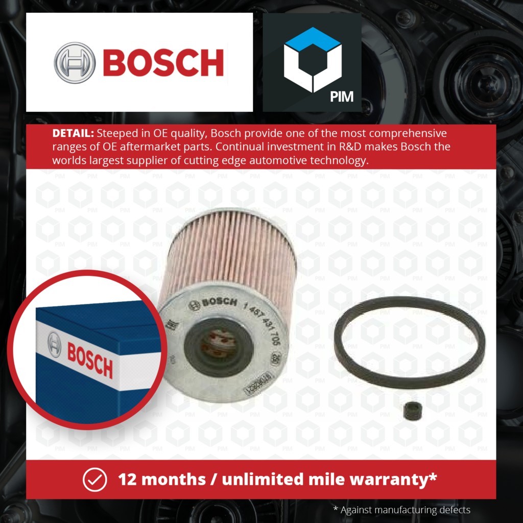Bosch Fuel Filter 1457431705 [PM251829]