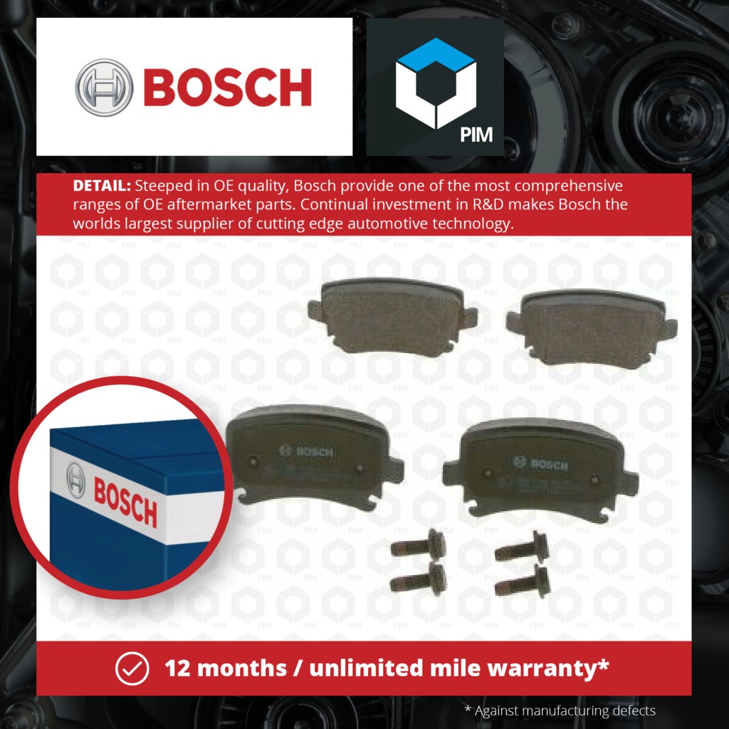 Bosch Brake Pads Set Rear 0986494053 [PM251342]