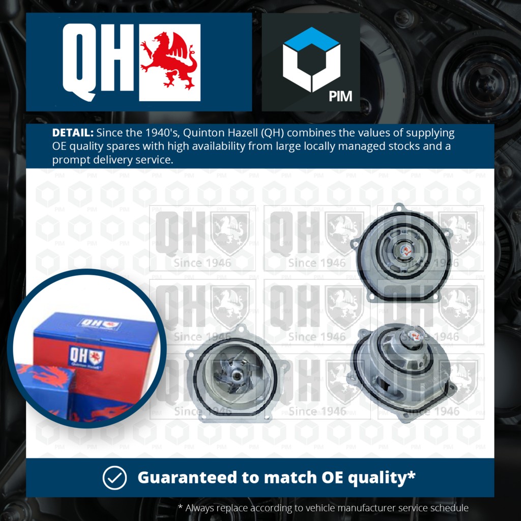 Quinton Hazell Water Pump QCP3125 [PM251276]