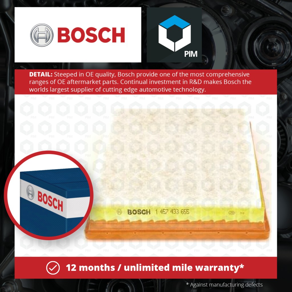 Bosch Air Filter 1457433655 [PM250699]
