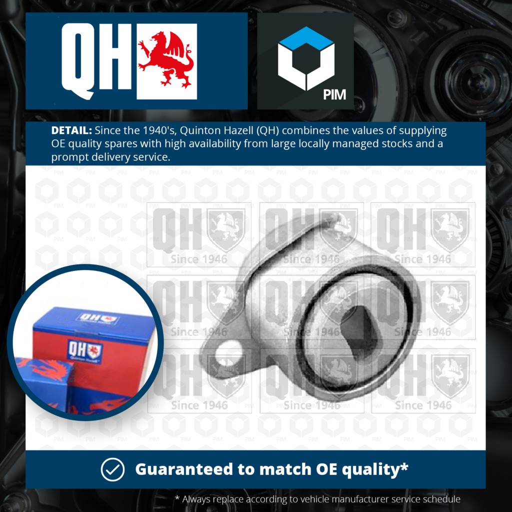 Quinton Hazell Timing Belt Tensioner QTT112 [PM249227]