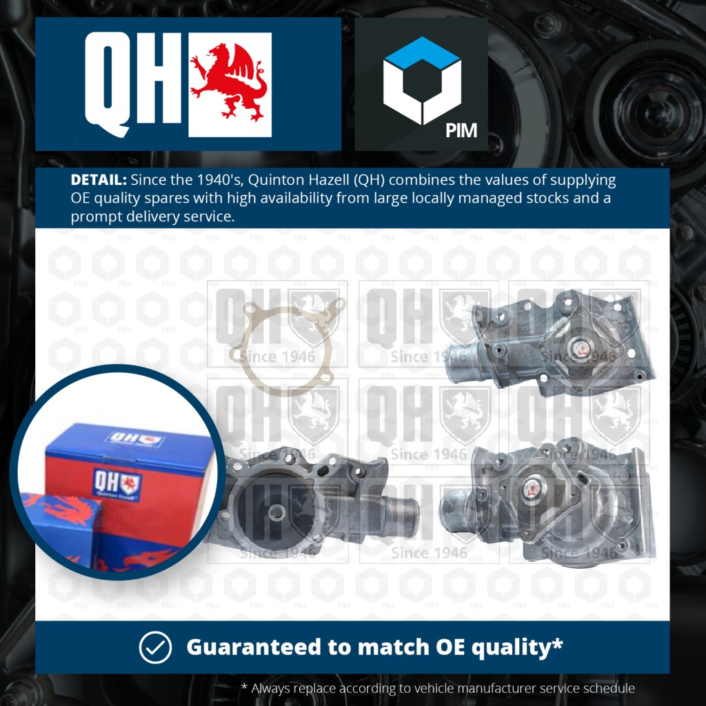 Quinton Hazell Water Pump QCP2889 [PM249008]