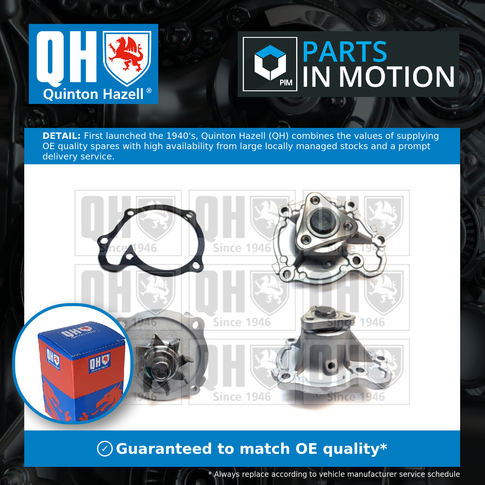 Quinton Hazell Water Pump QCP3097 [PM247991]